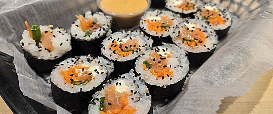 We Built Our Own Sushi Rolls At FUSIAN!