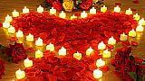 Rose Petals And Candles Kit For A Romantic Night At Home Or Away