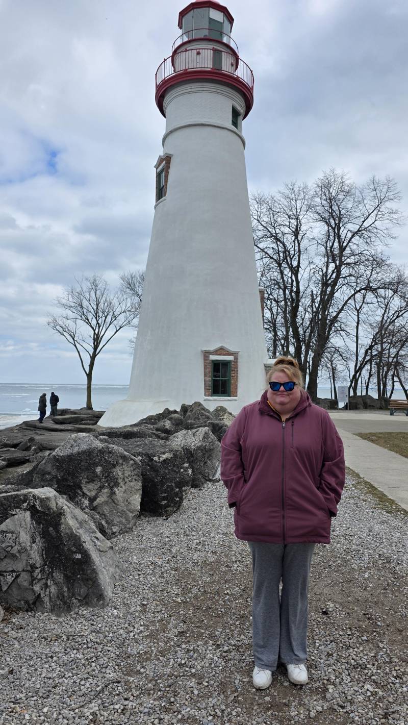 Heather at Marblehead Light House