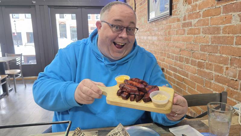 fried bologna at the Brick House in Port Clinton