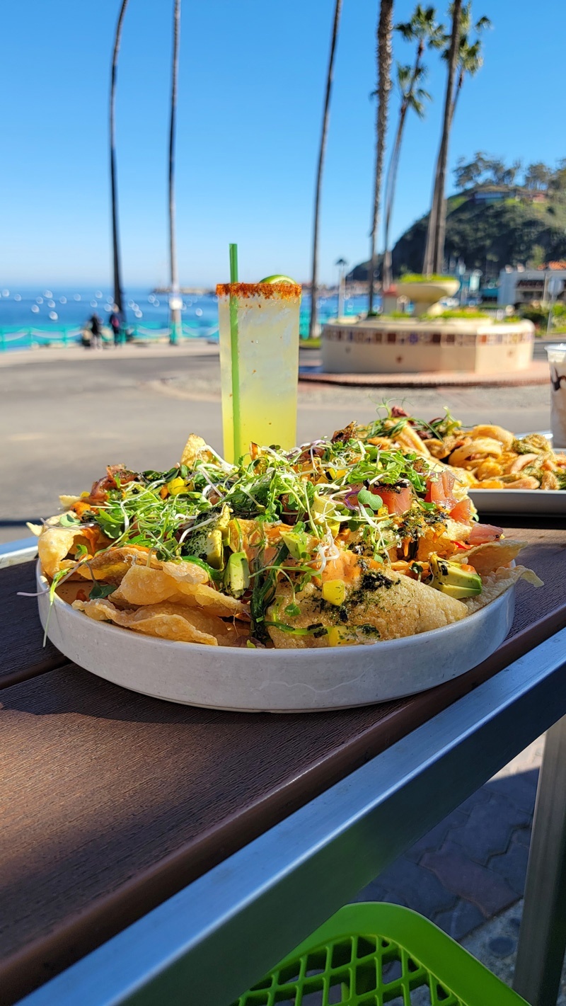 poke nachos al fresco dining naughty fox avalon catalina island