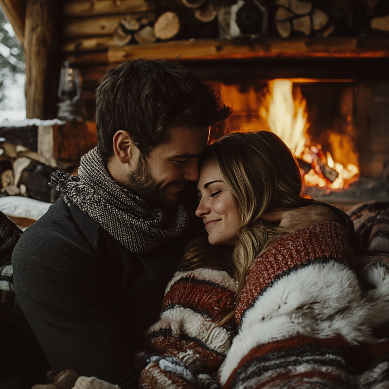 romantic couple conceptionmoon cabin