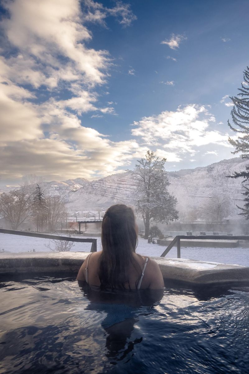 Winter Soaking Courtesy of Durango Hot Springs