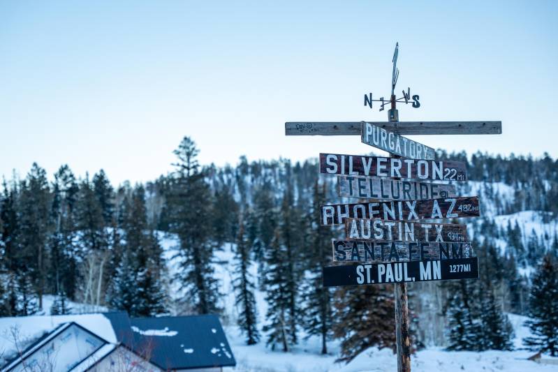 womens never summer snowboarding team at purgatory resort during winter Courtesy of Durango Colorado