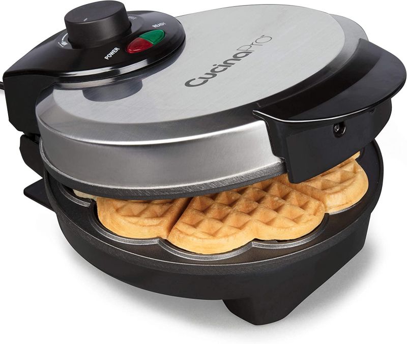 cucinapro heart shaped waffle maker