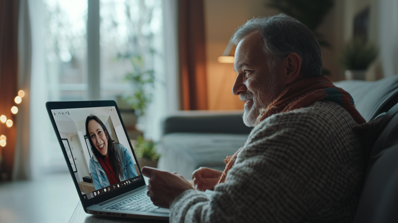 video chat is a great option for long distance relationships