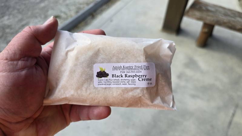 fried pie blackberry cream amish made shipshewana indiana